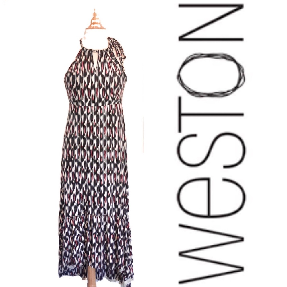 Weston Halter Top Dress Multicolored Size Medium